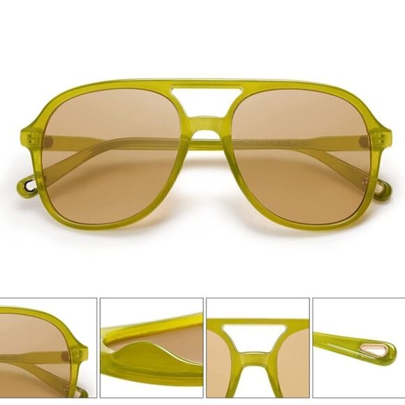 Retro Aviator Sunglasses   - Picture 3 of 3